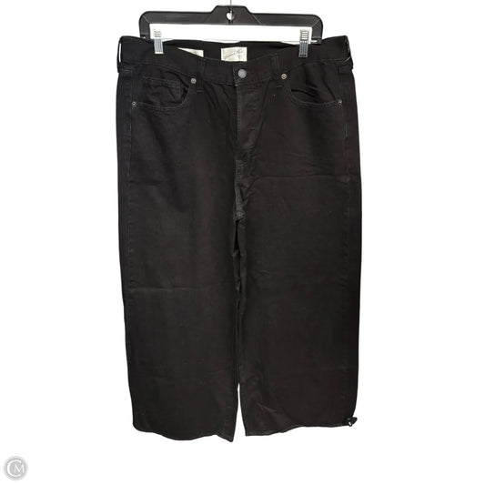 Jeans Wide Leg By Universal Thread In Black, Size: 12