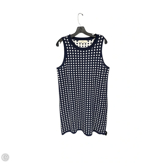 Dress Casual Midi By Loft In Polkadot Pattern, Size: L