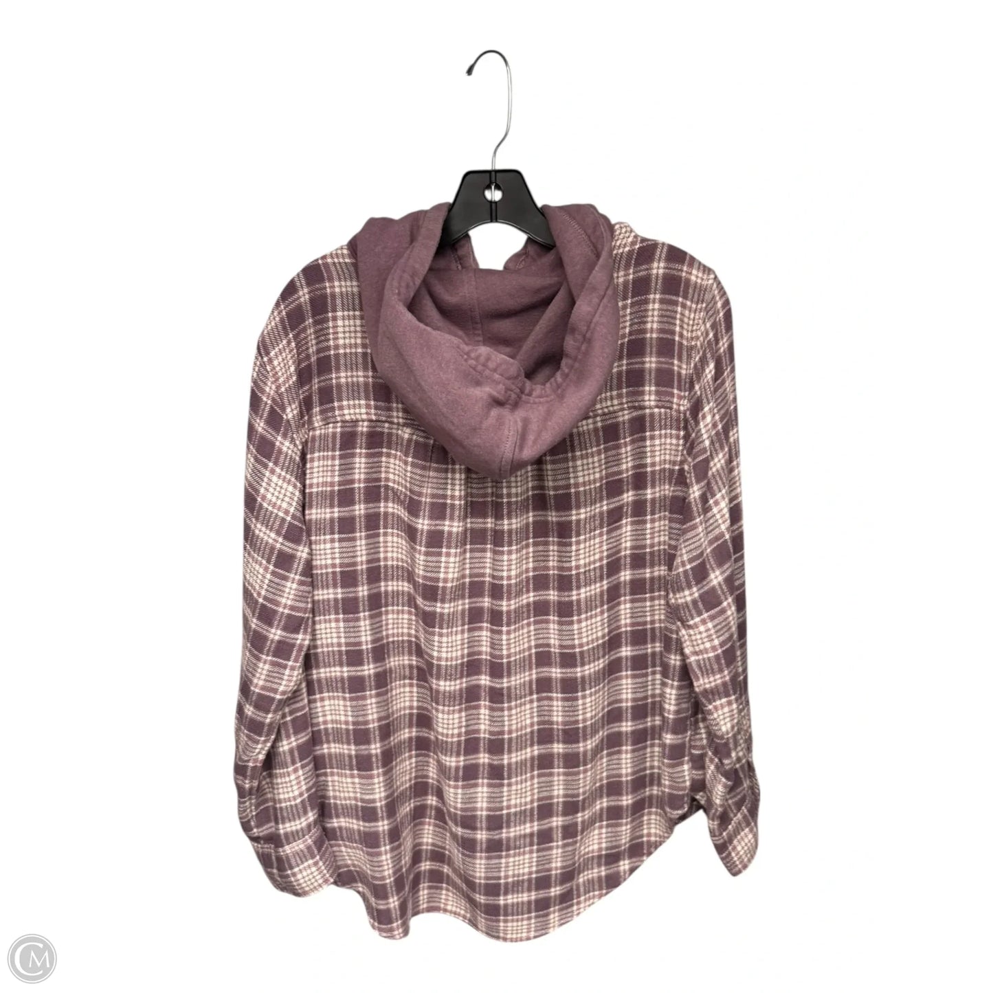 Jacket Shirt By American Eagle In Purple, Size: S