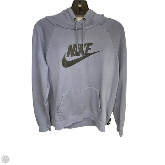 Athletic Sweatshirt Hoodie By Nike Apparel In Blue, Size: M
