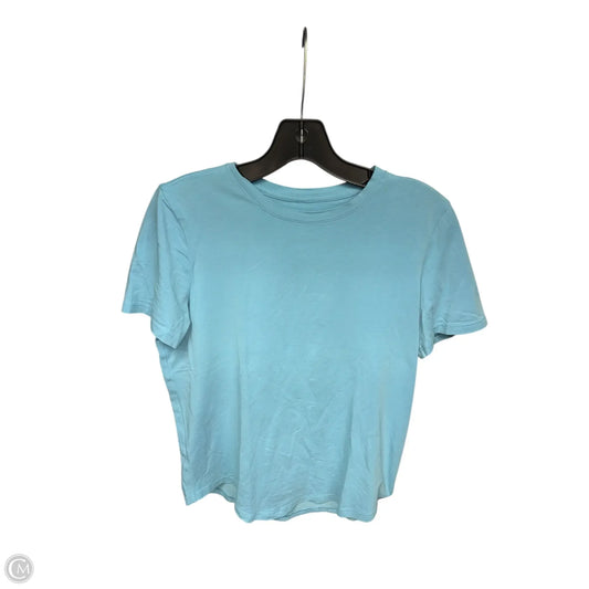 Athletic Top Short Sleeve By Lululemon In Blue, Size: S