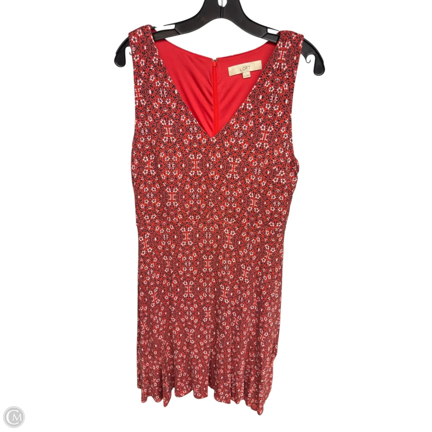 Dress Casual Midi By Loft In Red, Size: M