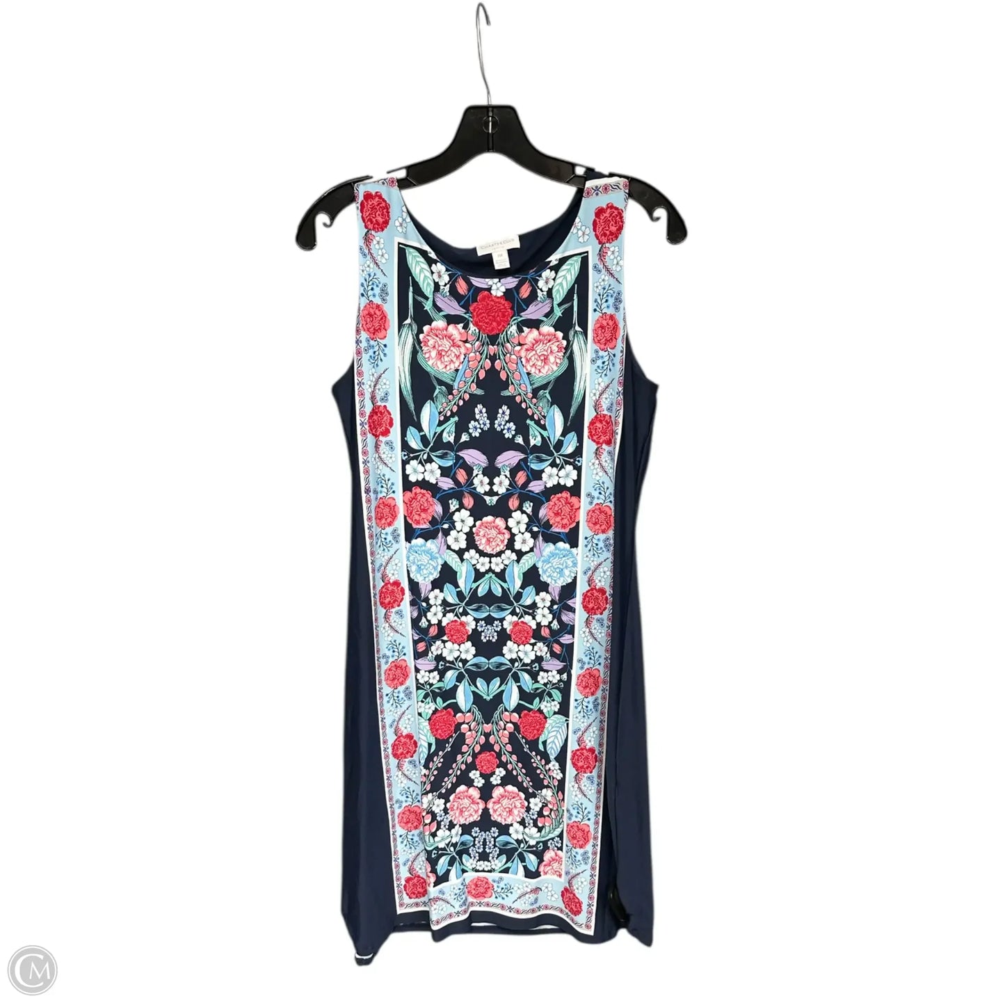 Dress Casual Midi By Charter Club In Blue & White, Size: Mp