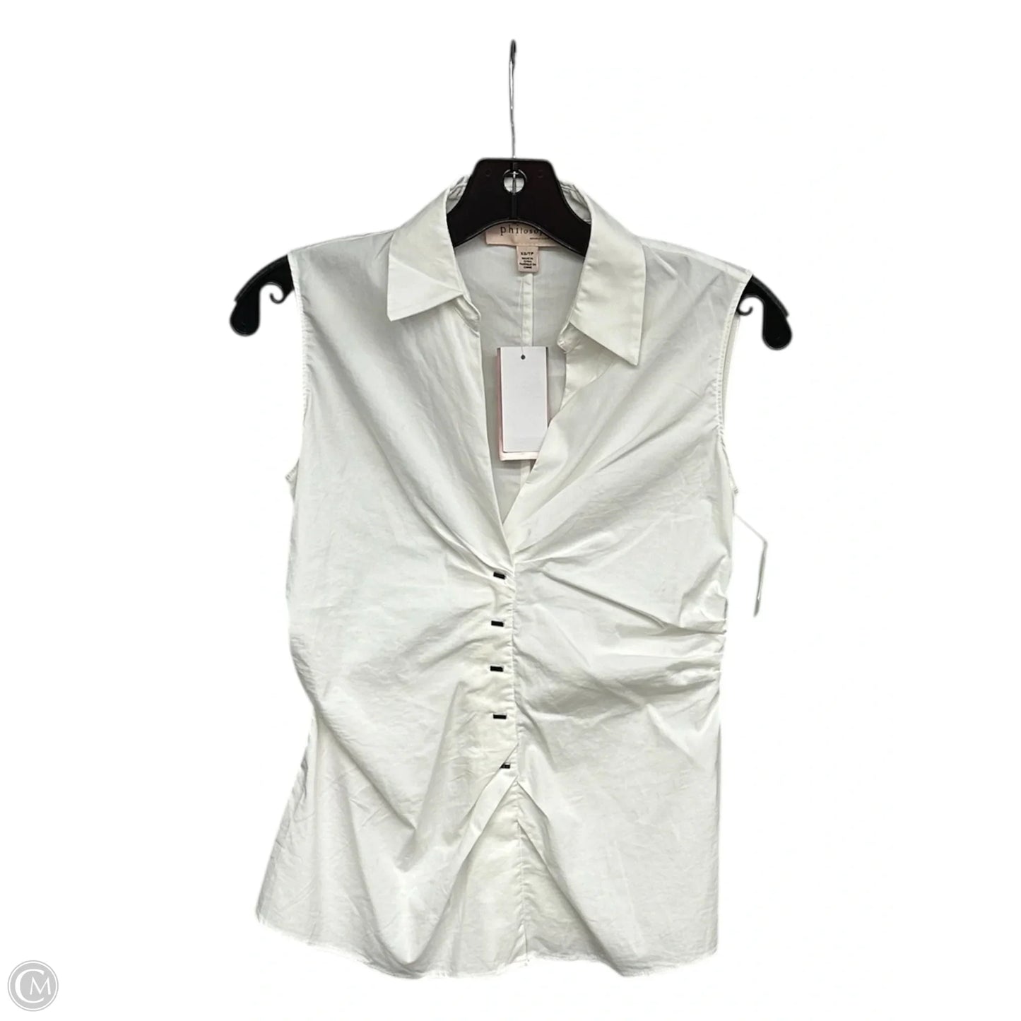 Top Sleeveless By Philosophy In White, Size: Xs
