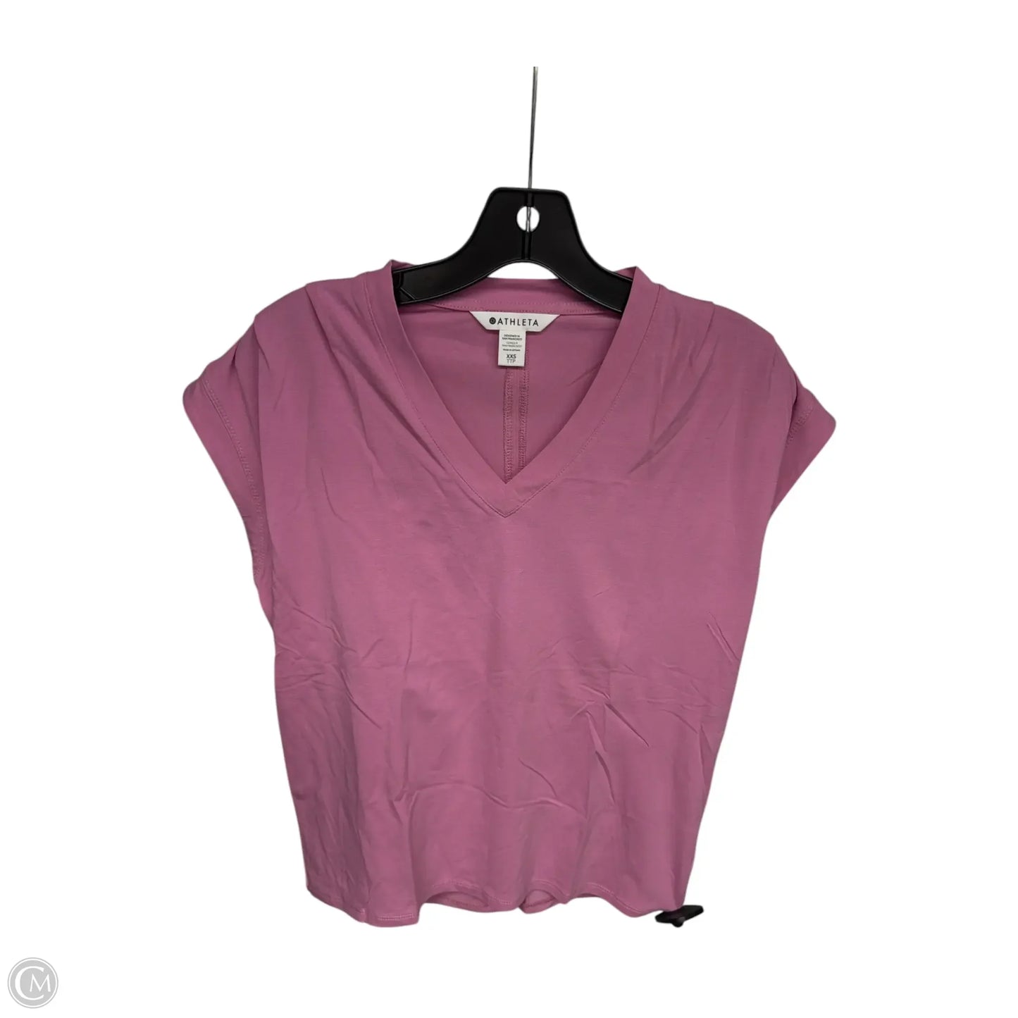 Athletic Top Short Sleeve By Athleta In Pink, Size: Xxs