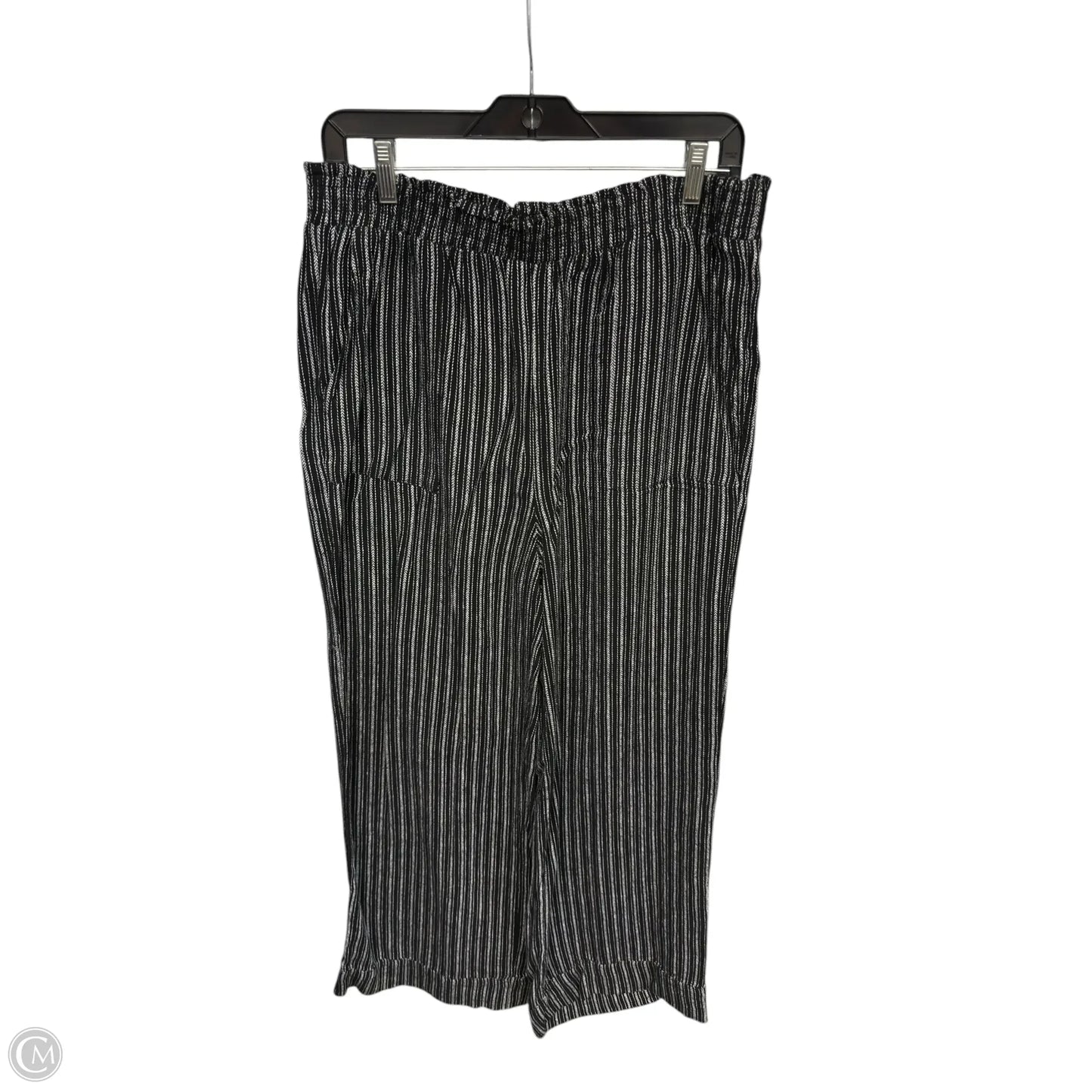 Pants Wide Leg By Time And Tru In Black & White, Size: M