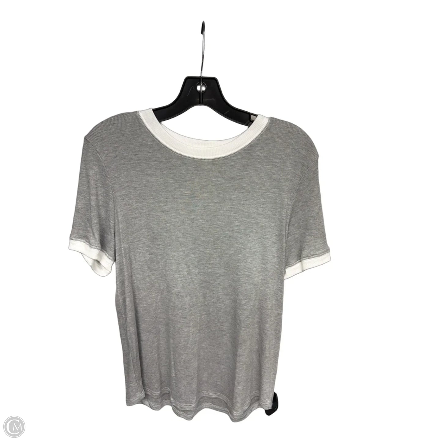 Top Short Sleeve By Treasure And Bond In Grey, Size: Xl