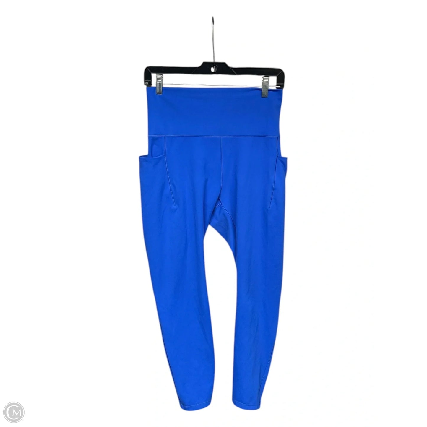 Athletic Leggings By Spyder In Blue, Size: L