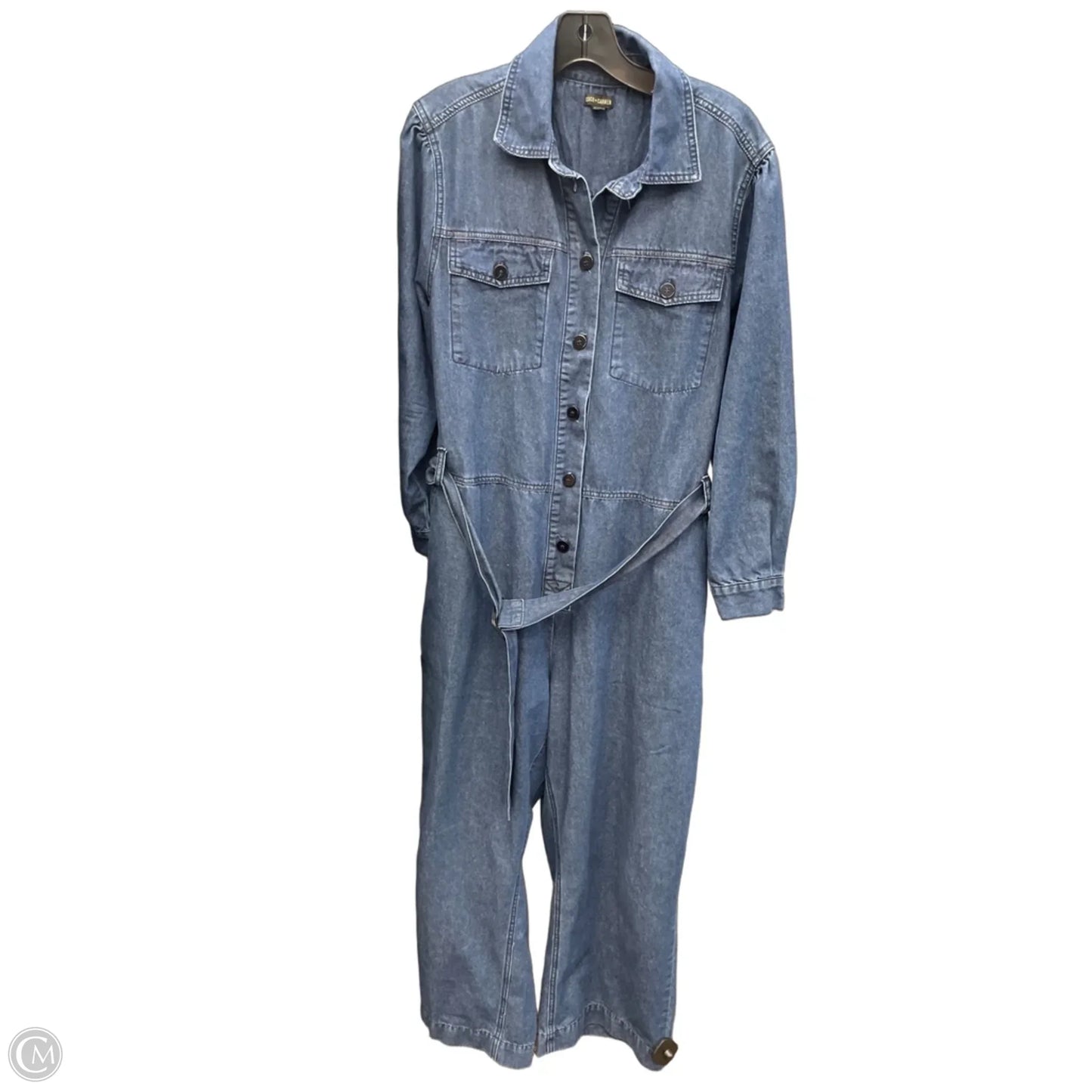 Jumpsuit By Coco And Carmen In Blue Denim, Size: 0