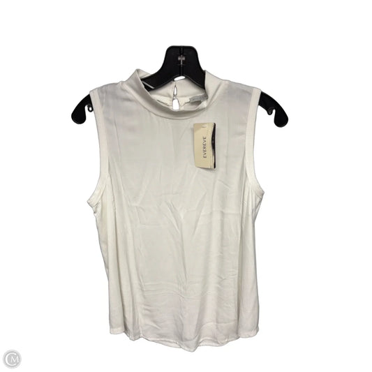 Top Sleeveless By Allison Joy In White, Size: M