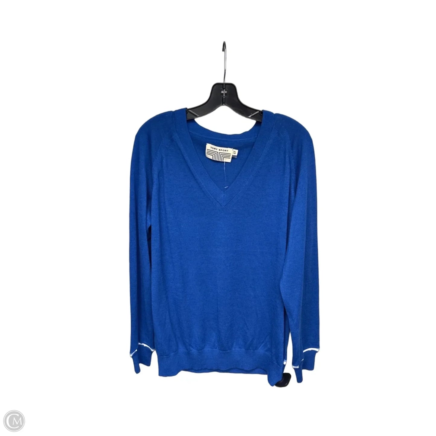 Sweater Designer By Tory Burch In Blue, Size: Xl