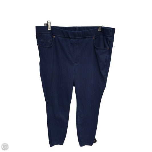 Jeans Skinny By Lands End In Blue Denim, Size: 1x