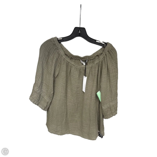 Top Short Sleeve By Michael Stars In Green, Size: S