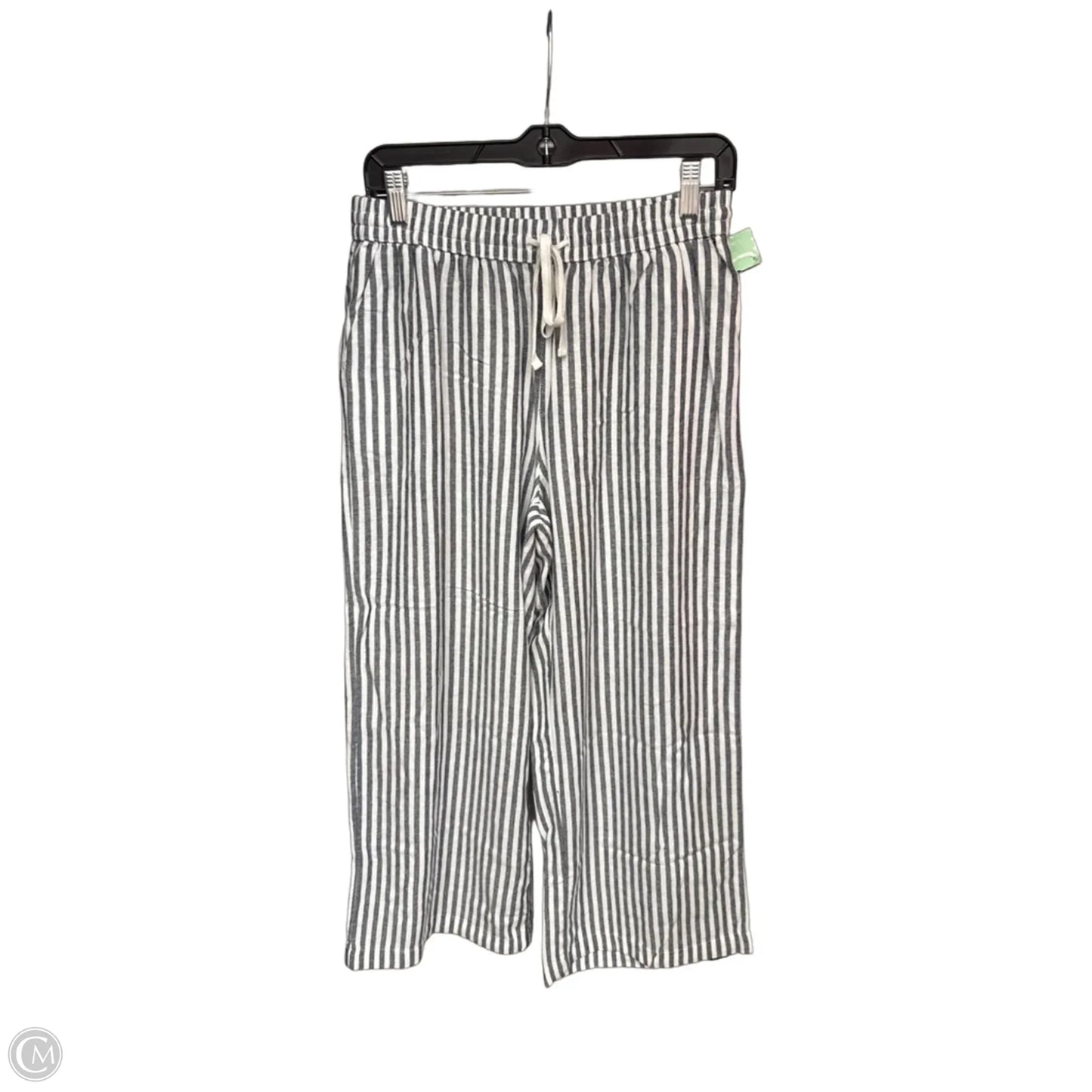 Pants Wide Leg By Caslon In Grey & White, Size: S