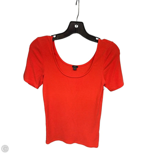 Top Short Sleeve By J. Crew In Orange, Size: S