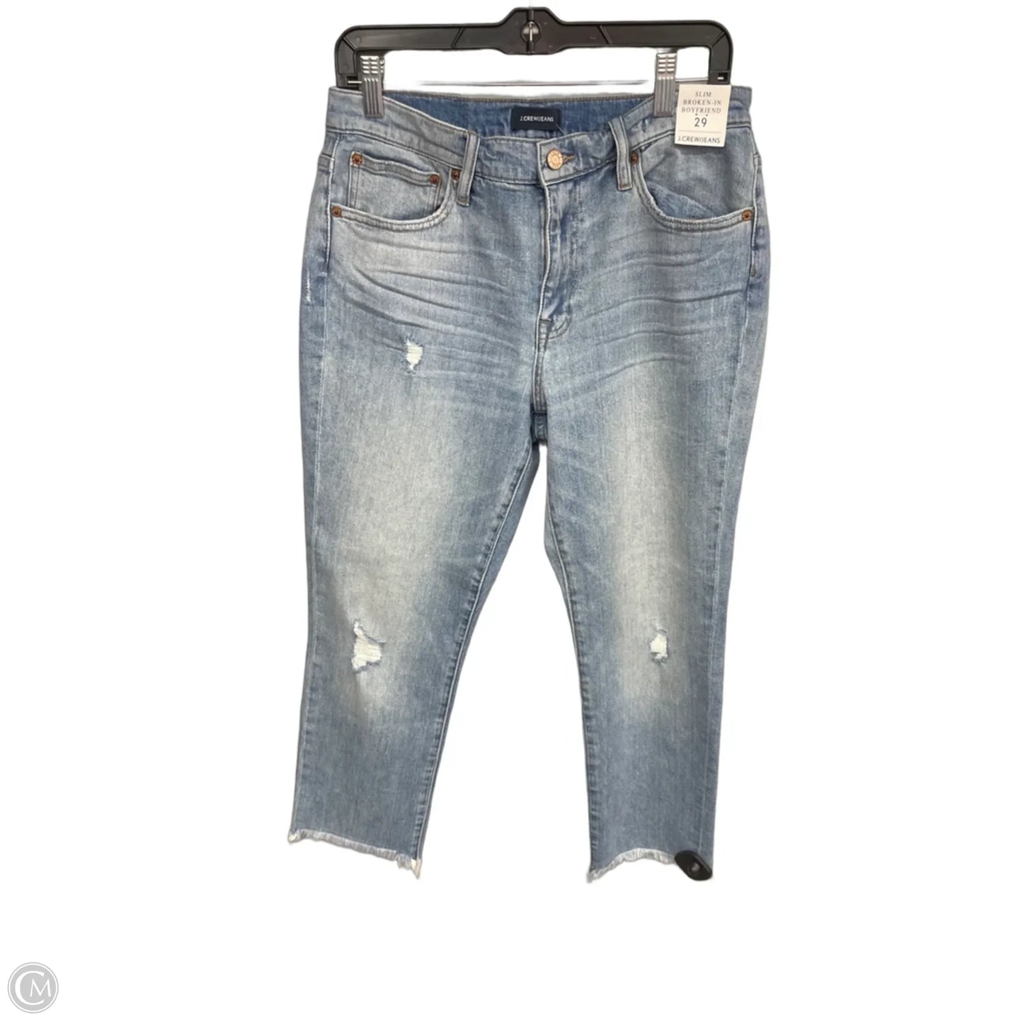 Jeans Cropped By J. Crew In Blue Denim, Size: 8