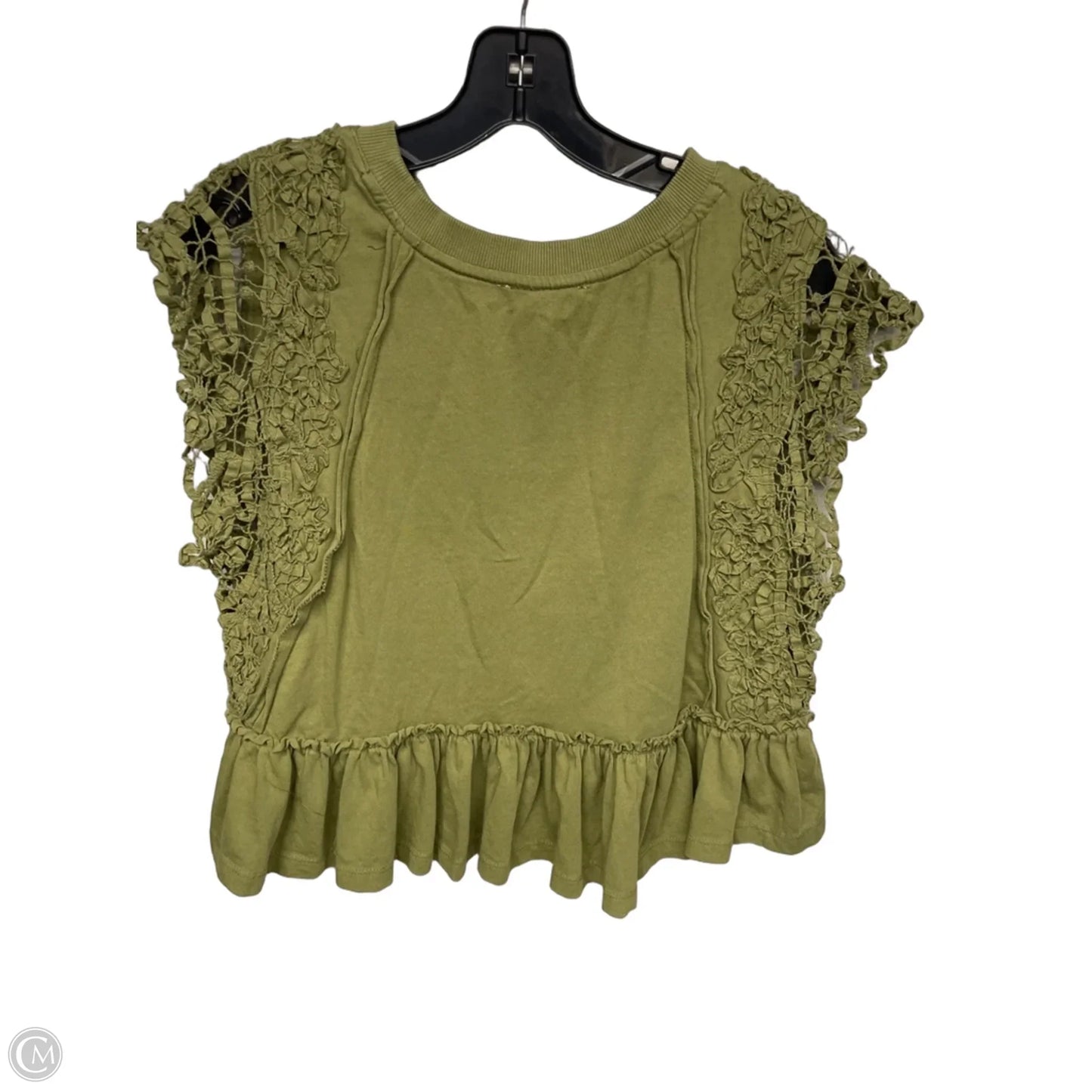Top Sleeveless By Anthropologie In Green, Size: S