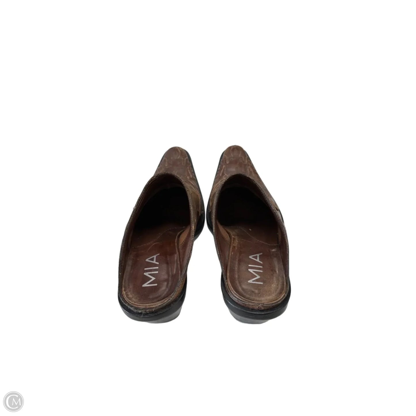Shoes Heels Block By Mia In Brown, Size: 6