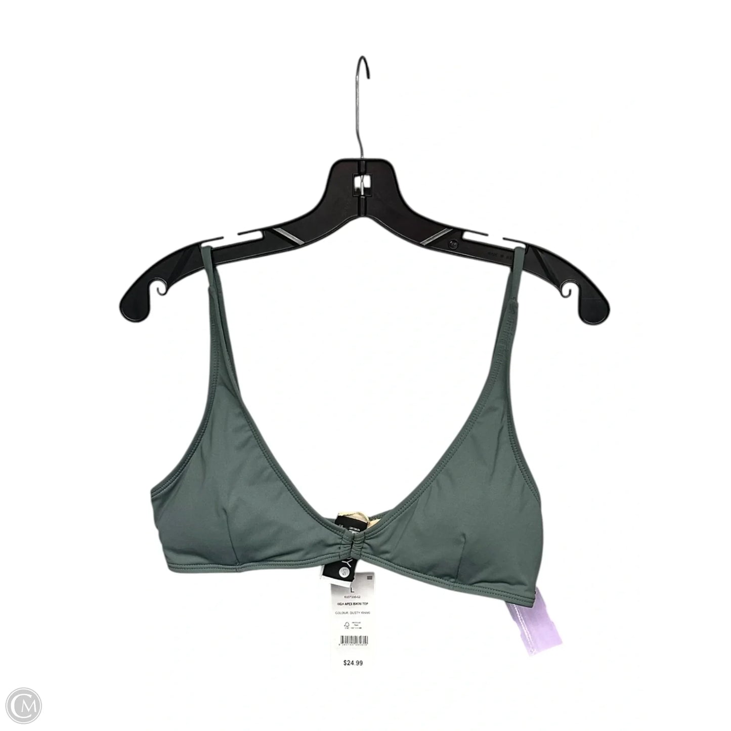 Swimsuit Top By Clothes Mentor In Green, Size: L