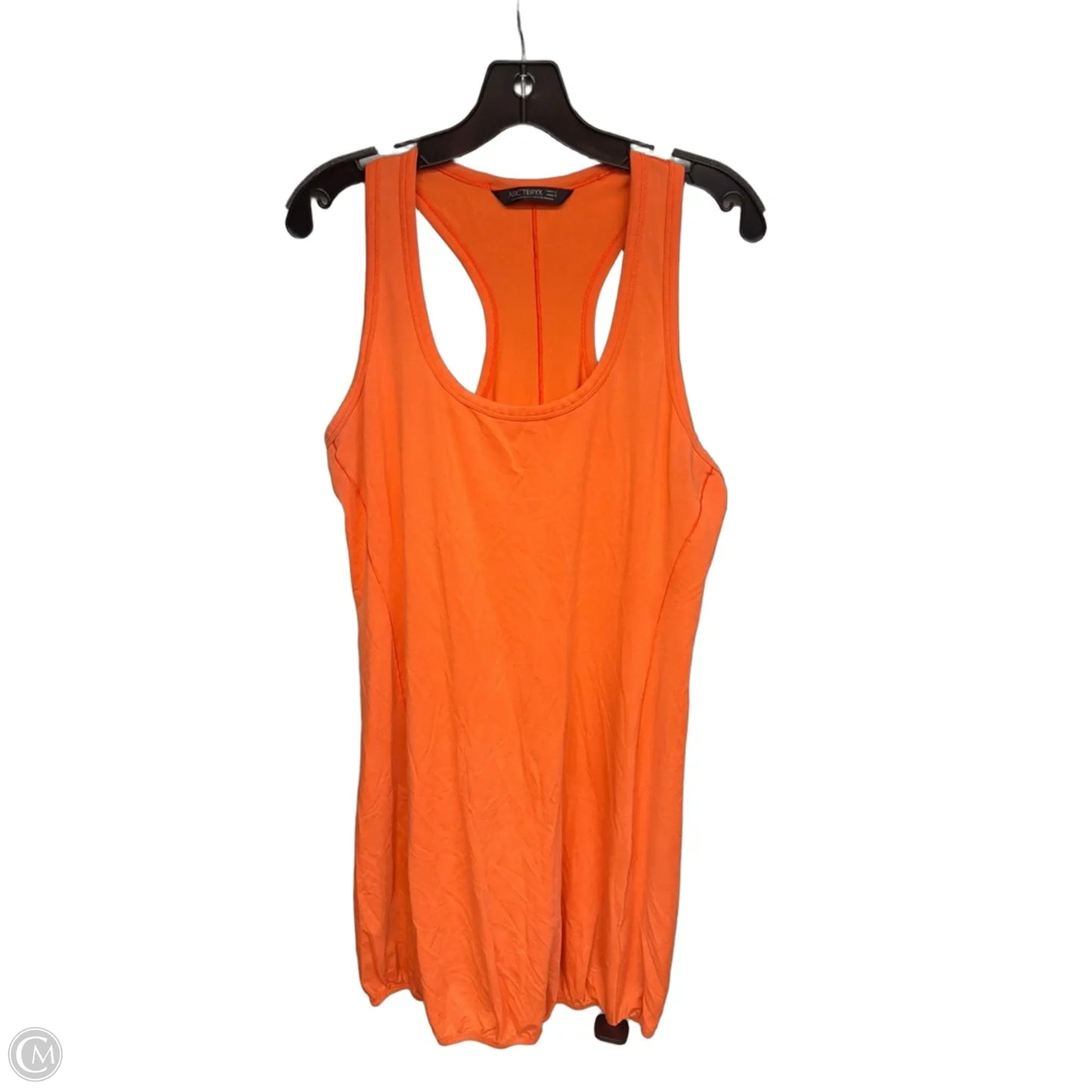 Dress Casual Midi By Arctaryx In Orange, Size: L