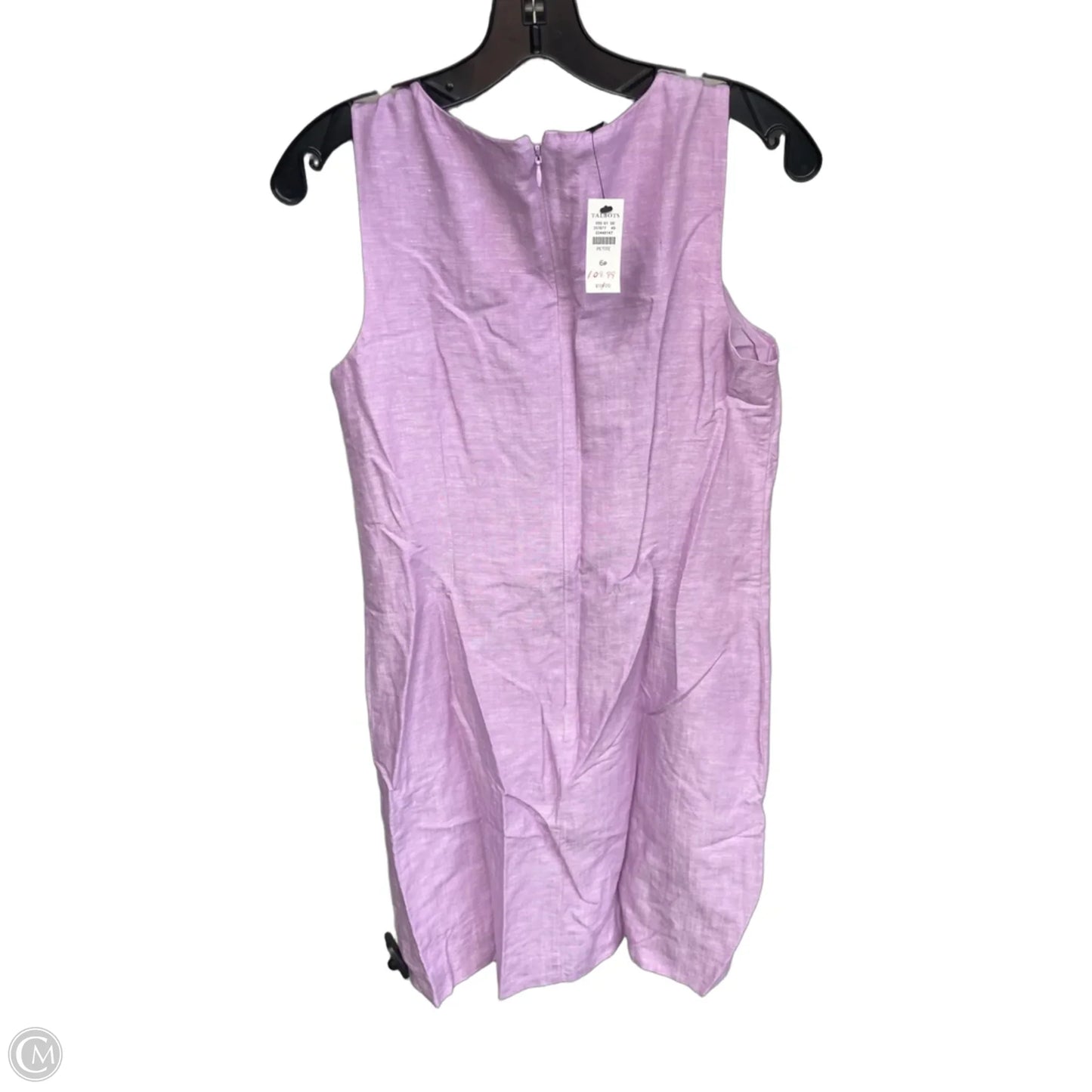 Dress Casual Midi By Talbots In Purple & White, Size: 6p