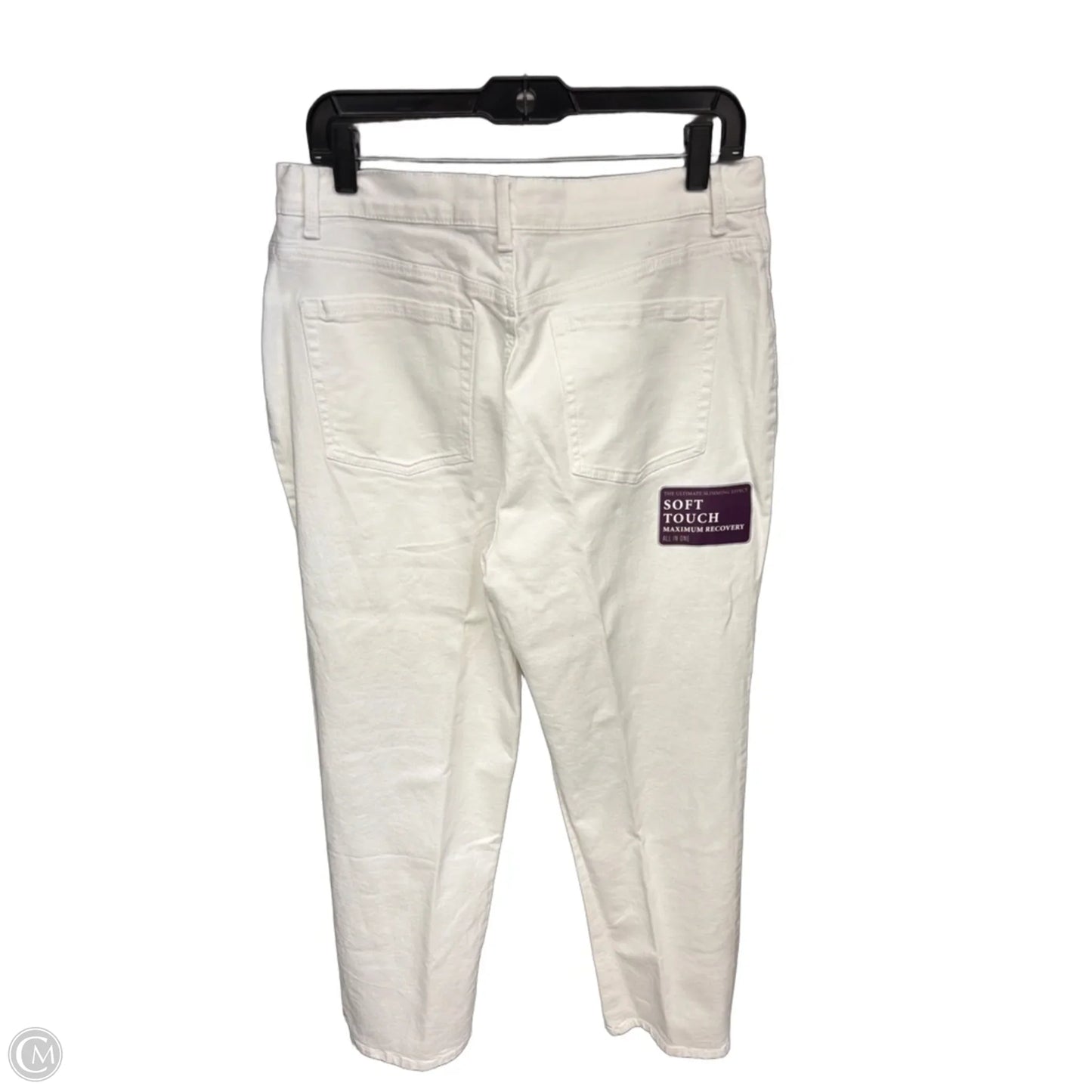 Jeans Wide Leg By Gloria Vanderbilt In White Denim, Size: 14