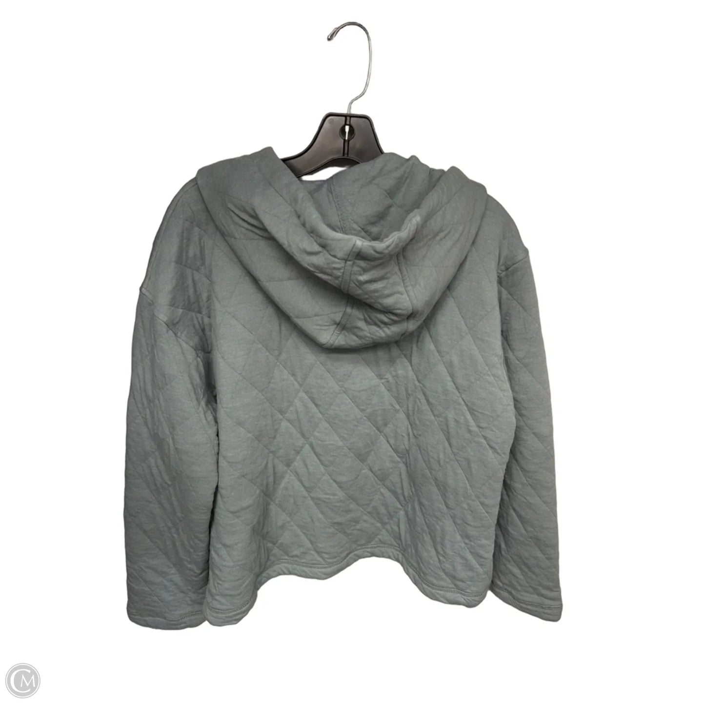 Sweatshirt Hoodie By Lands End In Teal, Size: L