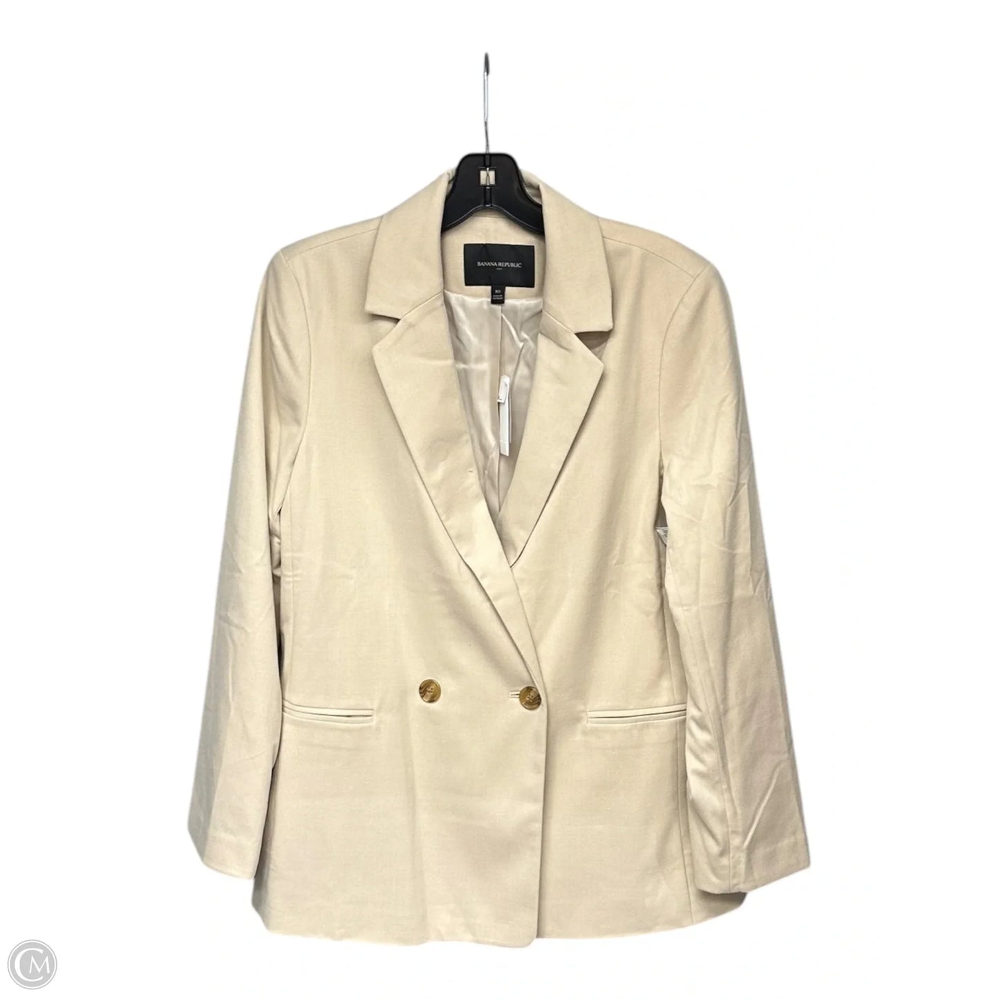 Blazer By Banana Republic In Cream, Size: 10