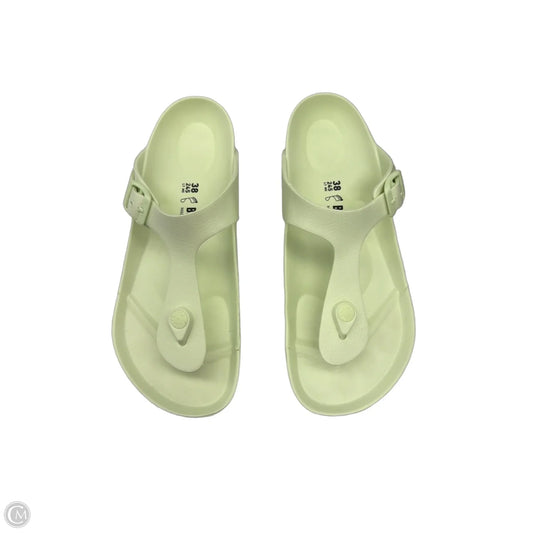 Sandals Flip Flops By Birkenstock In Green, Size: 7
