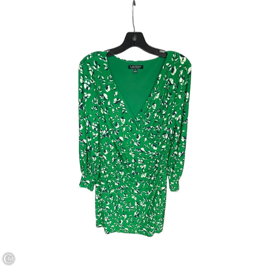 Dress Party Midi By Lauren By Ralph Lauren In Green, Size: 14