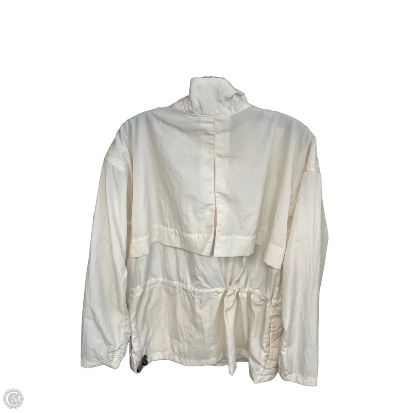 Jacket Windbreaker By Columbia In Cream, Size: M