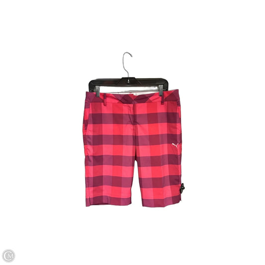Athletic Shorts By Puma In Pink, Size: 8