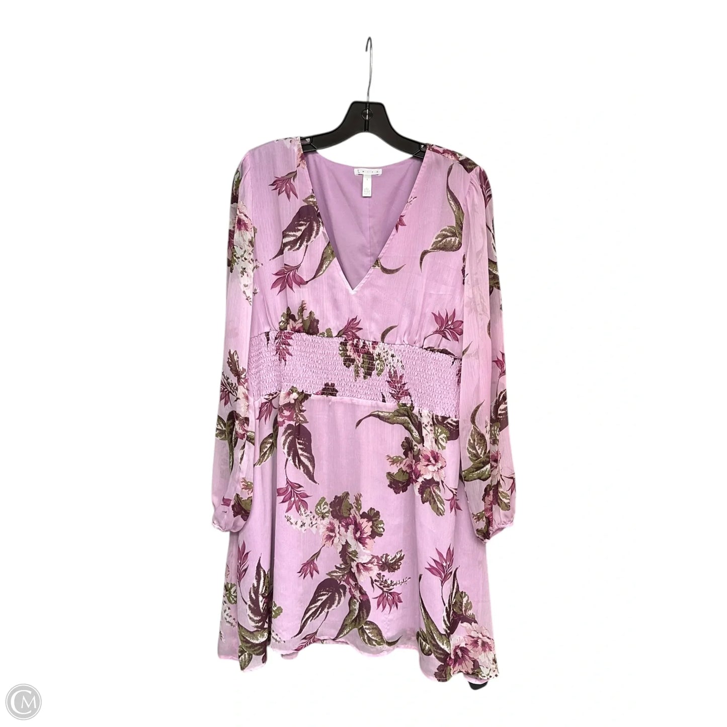 Dress Casual Midi By Leith In Purple, Size: L
