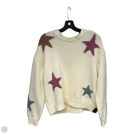 Sweater By Rails In Cream & Pink, Size: S