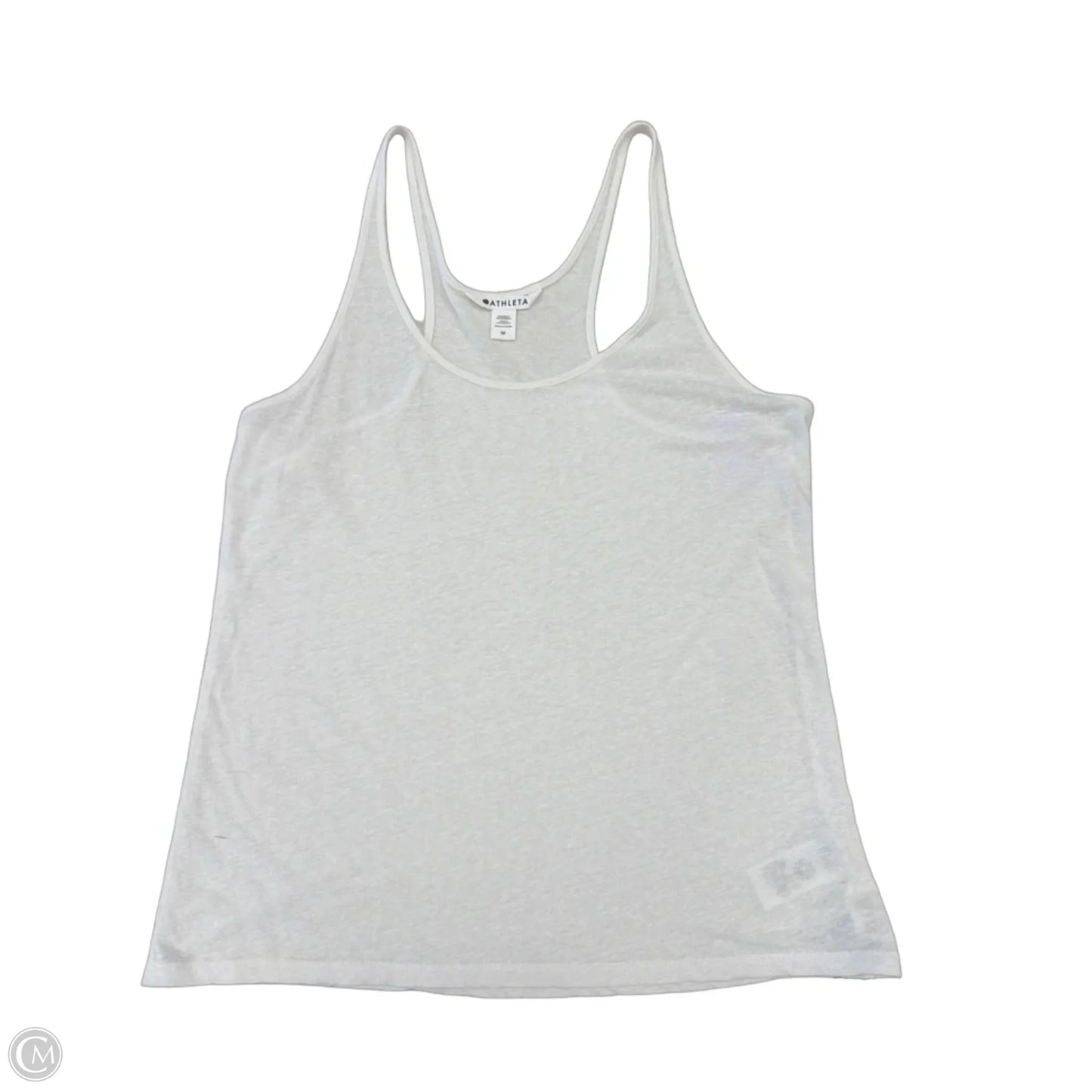 Athletic Tank Top By Athleta In White, Size: M