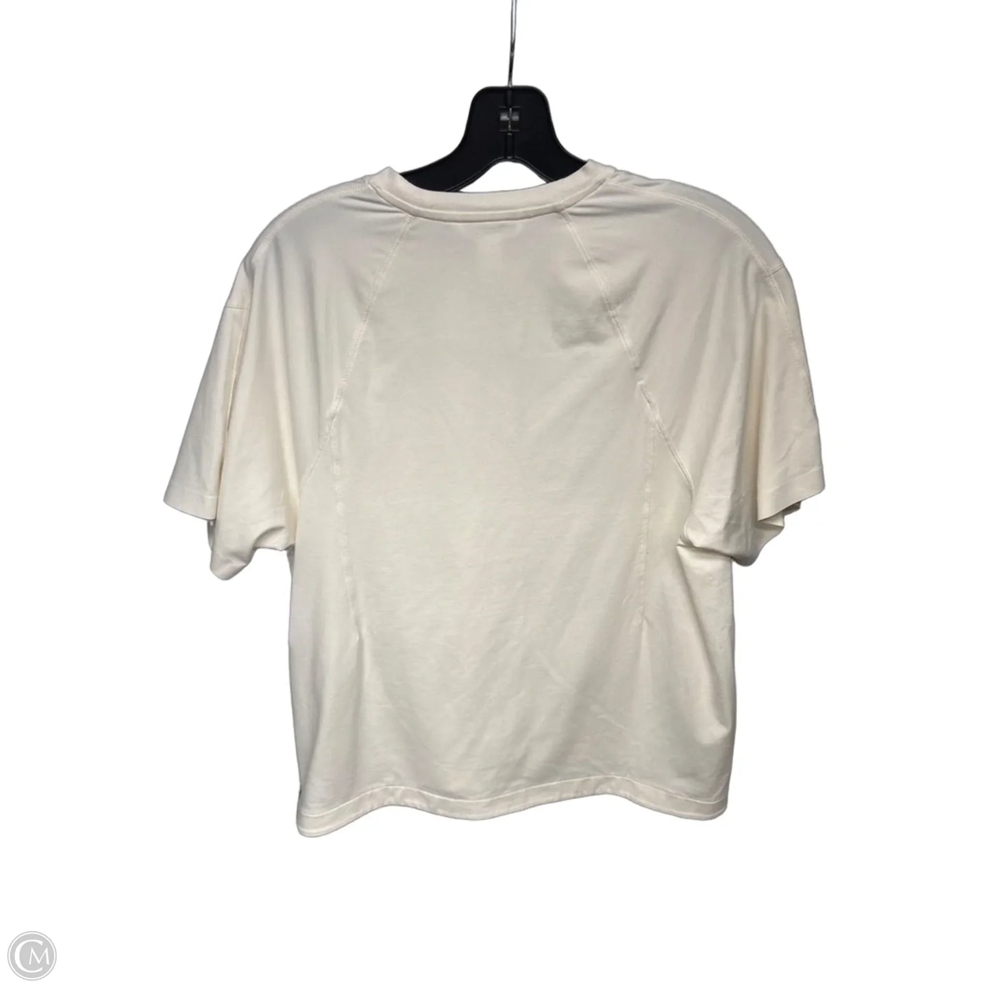 Athletic Top Short Sleeve By Athleta In Cream, Size: Xs