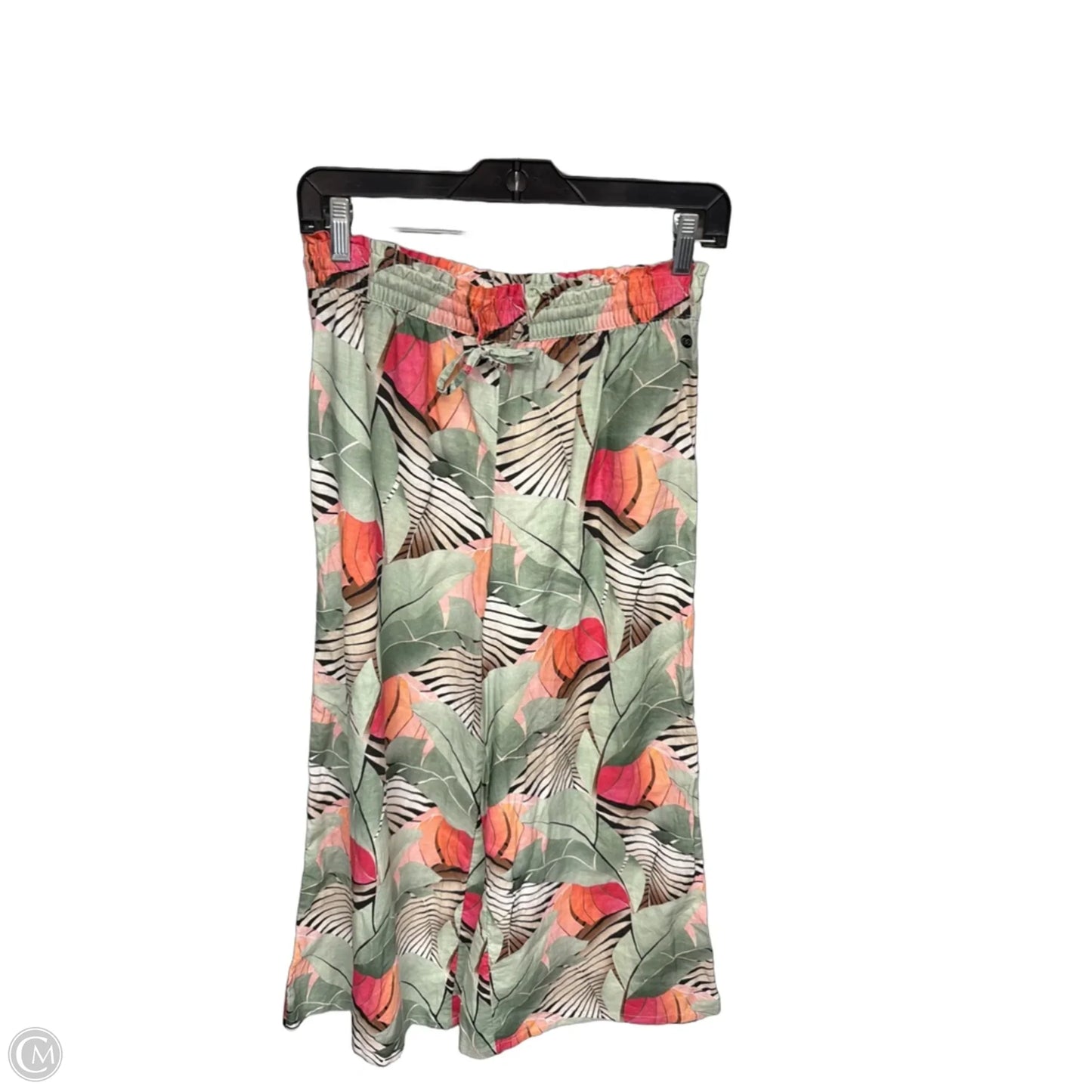 Pants Linen By Calia In Green & Pink, Size: Xs