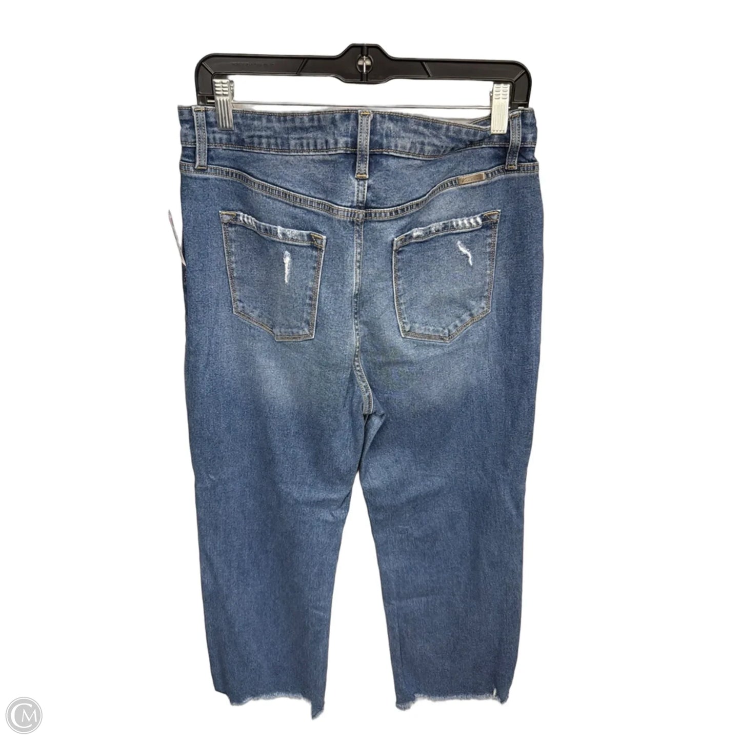 Jeans Cropped By Kancan In Blue Denim, Size: M