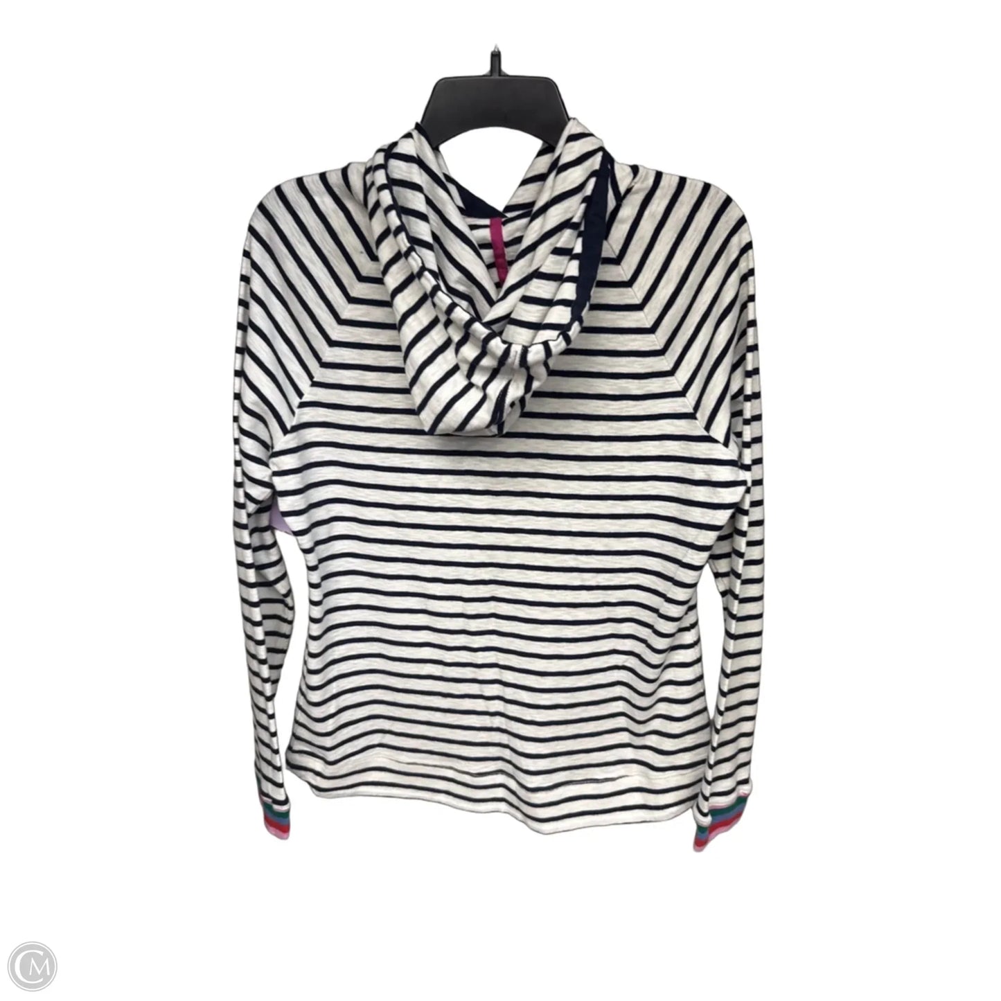 Sweatshirt Hoodie By Joules In Striped Pattern, Size: L