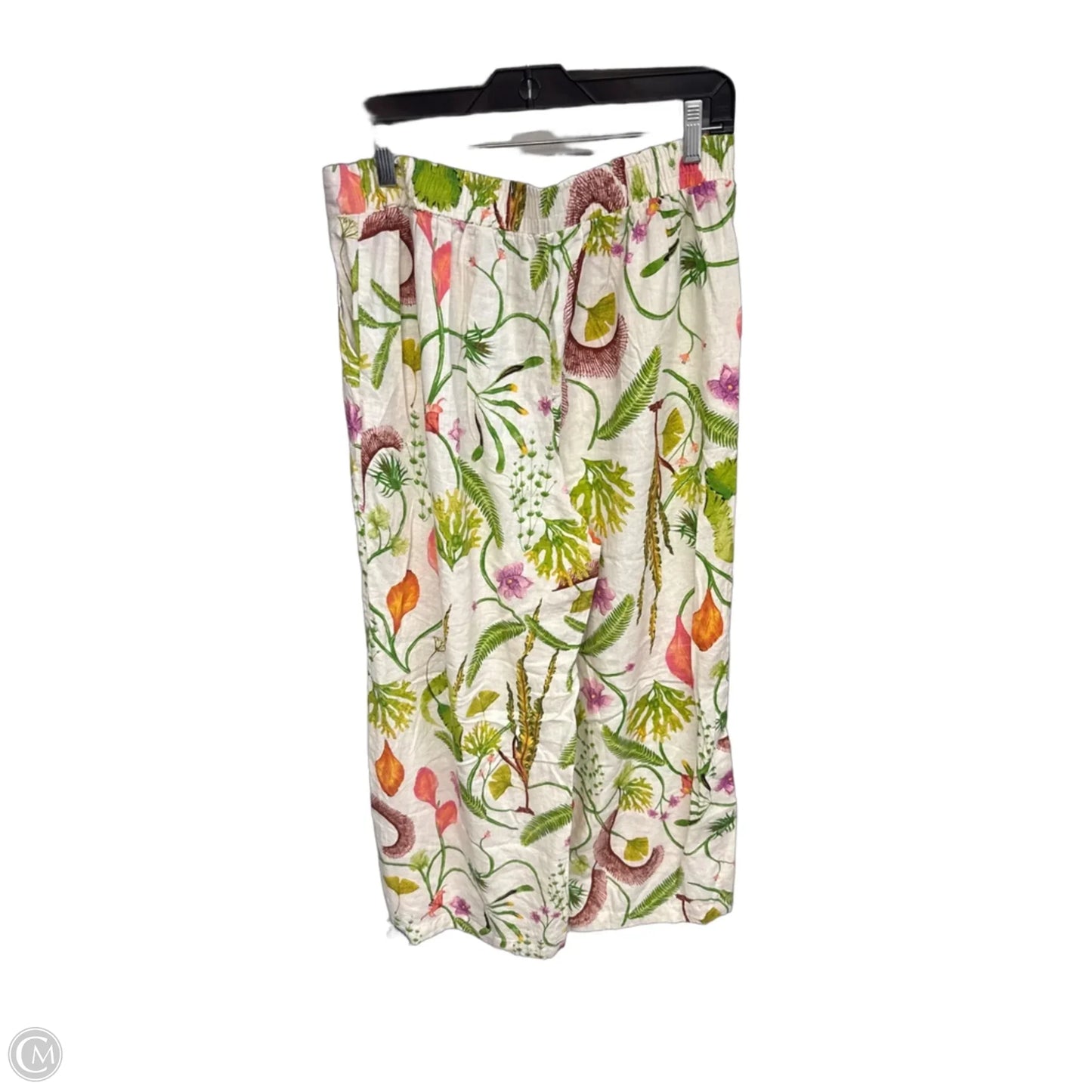 Pants Linen By Rachel Zoe In Tropical Print, Size: L