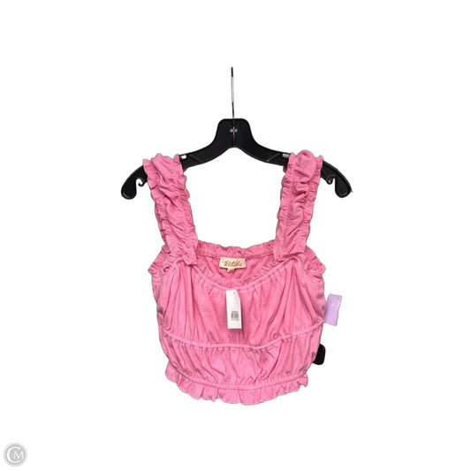 Top Sleeveless By Listicle In Pink, Size: Xl