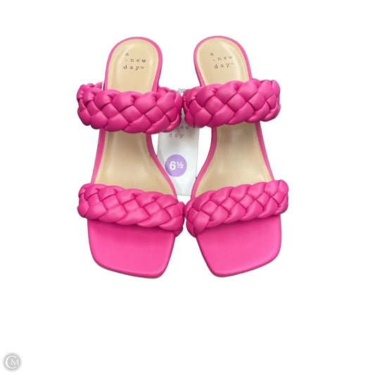 Shoes Heels Block By A New Day In Pink, Size: 6.5