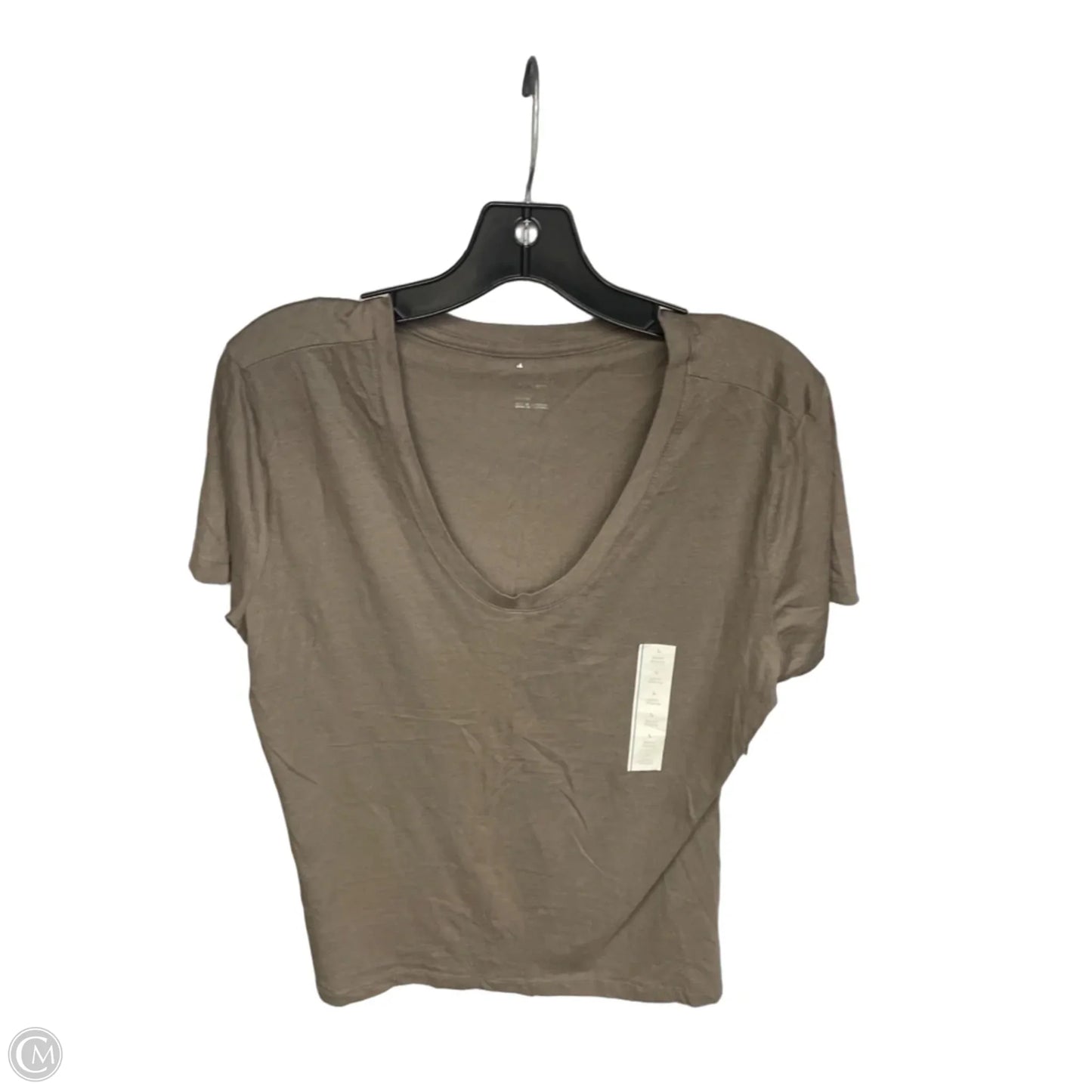 Top Short Sleeve Basic By A New Day In Brown, Size: L