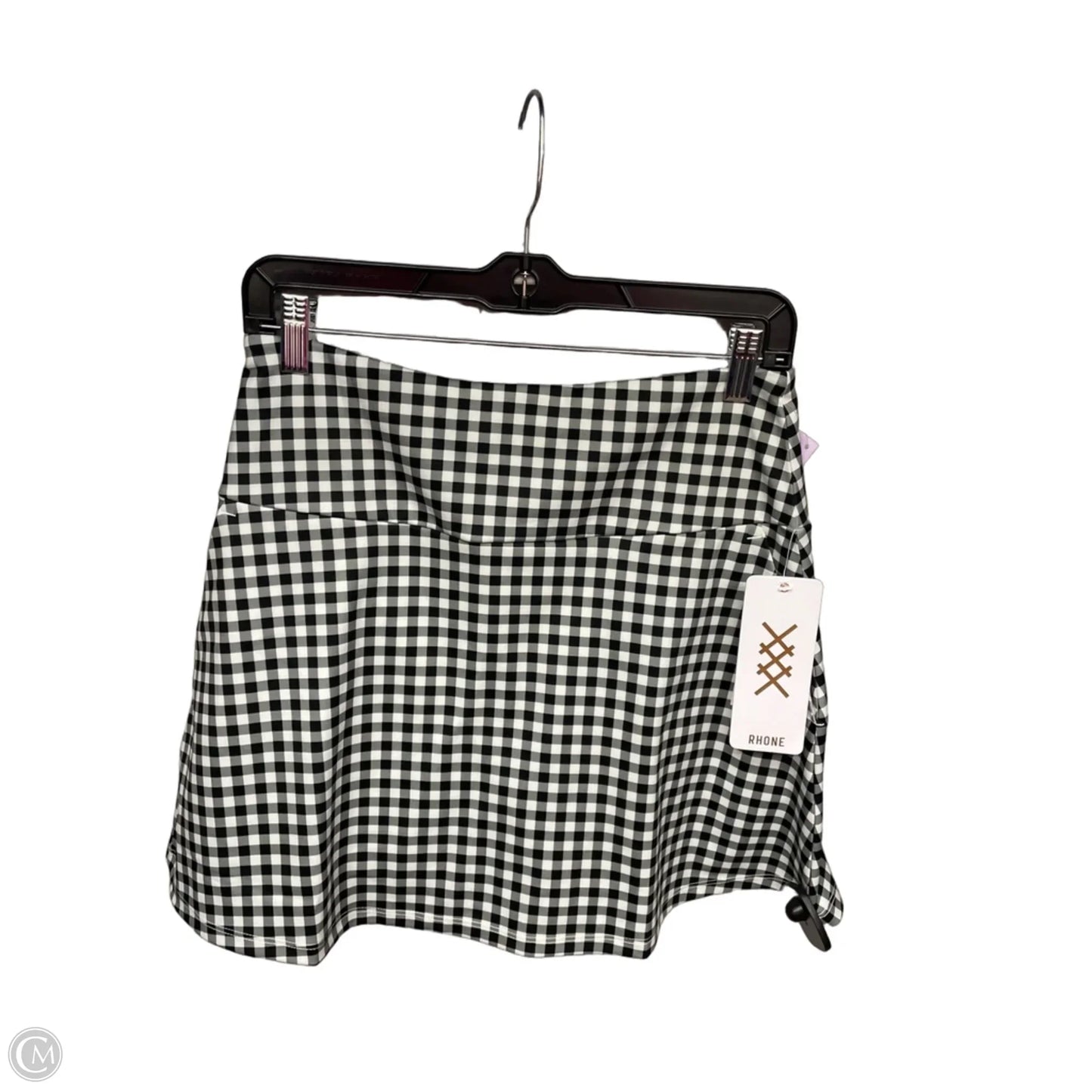 Skort By Clothes Mentor In Green & White, Size: M