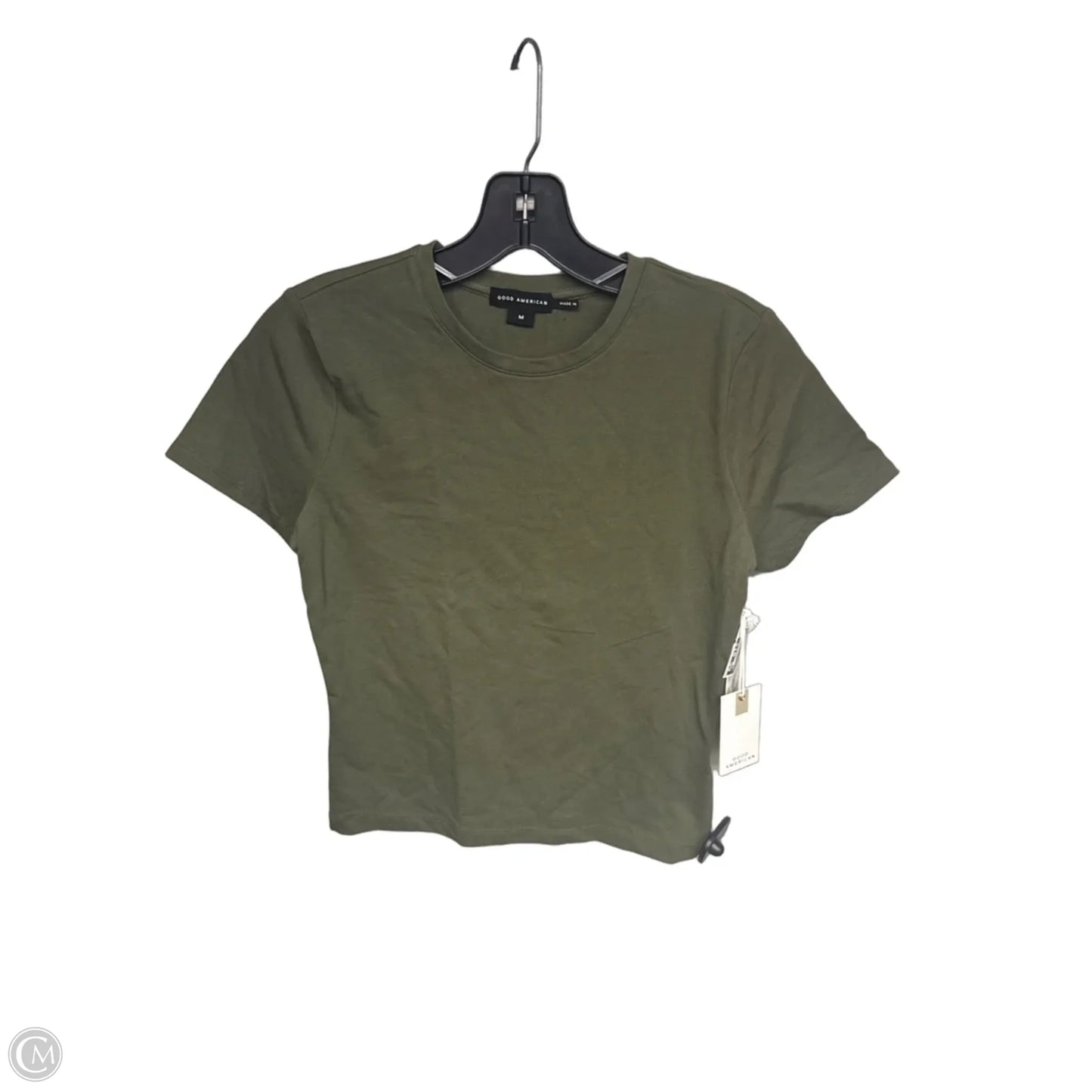 Athletic Top Short Sleeve By Good American In Green, Size: M
