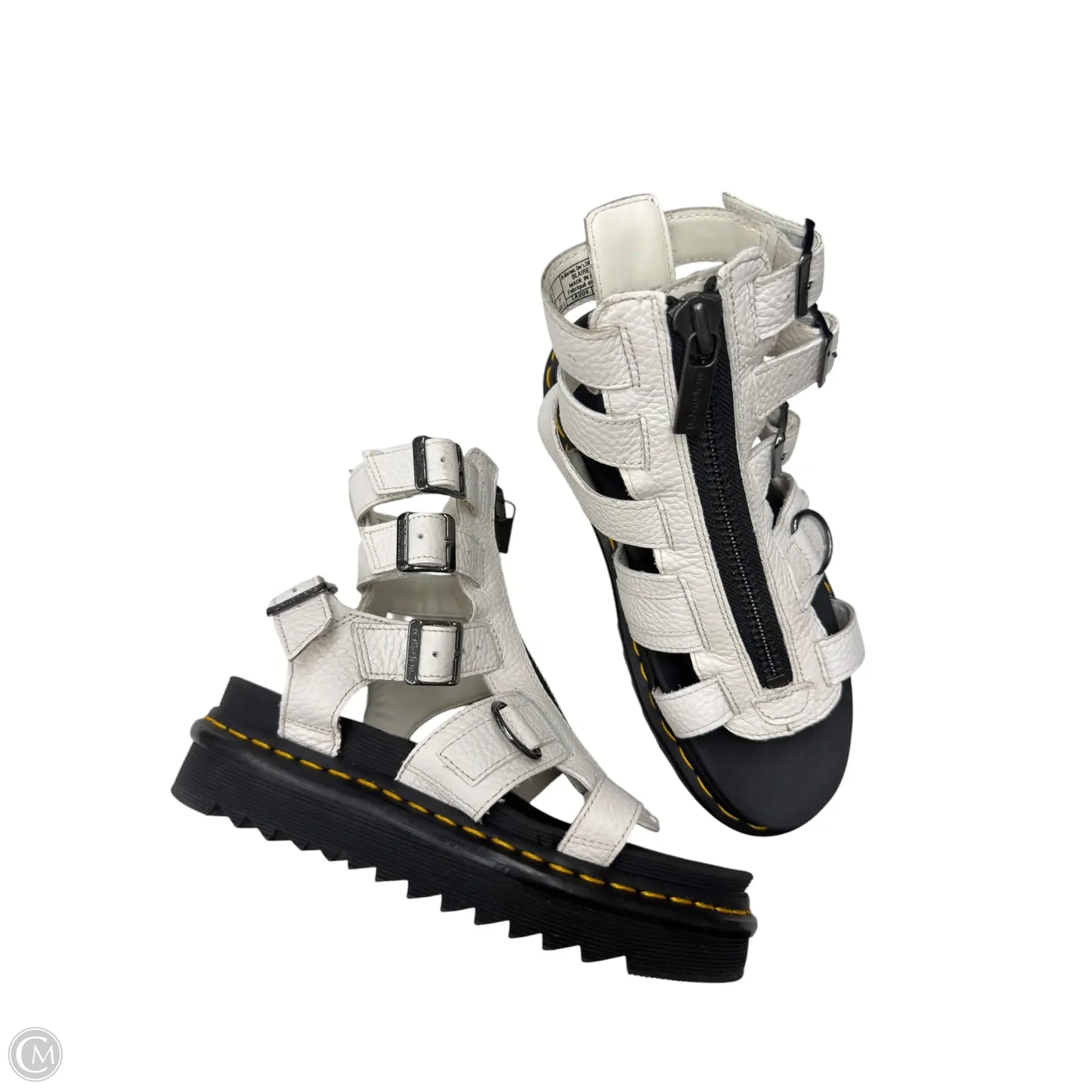 Sandals Heels Platform By Dr Martens In White, Size: 7
