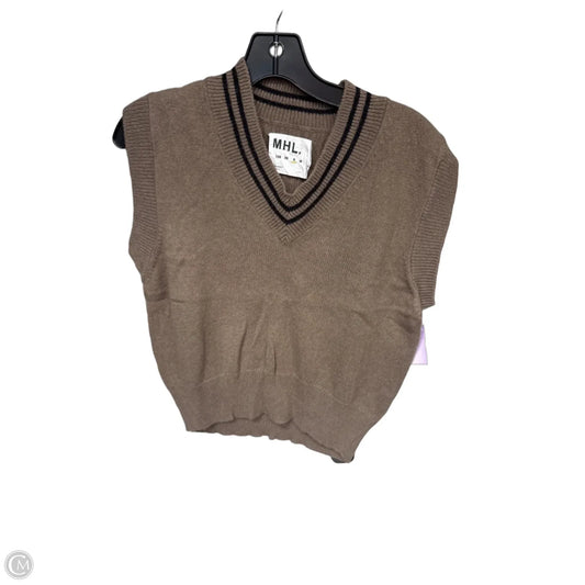 Top Sleeveless By Clothes Mentor In Brown, Size: S