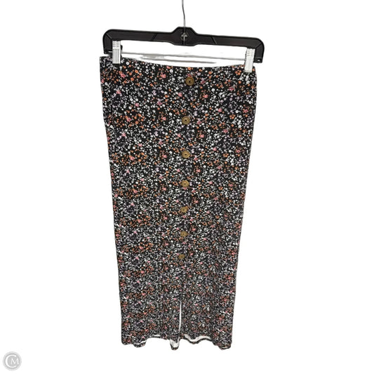 Skirt Maxi By So In Black & Purple, Size: Xl