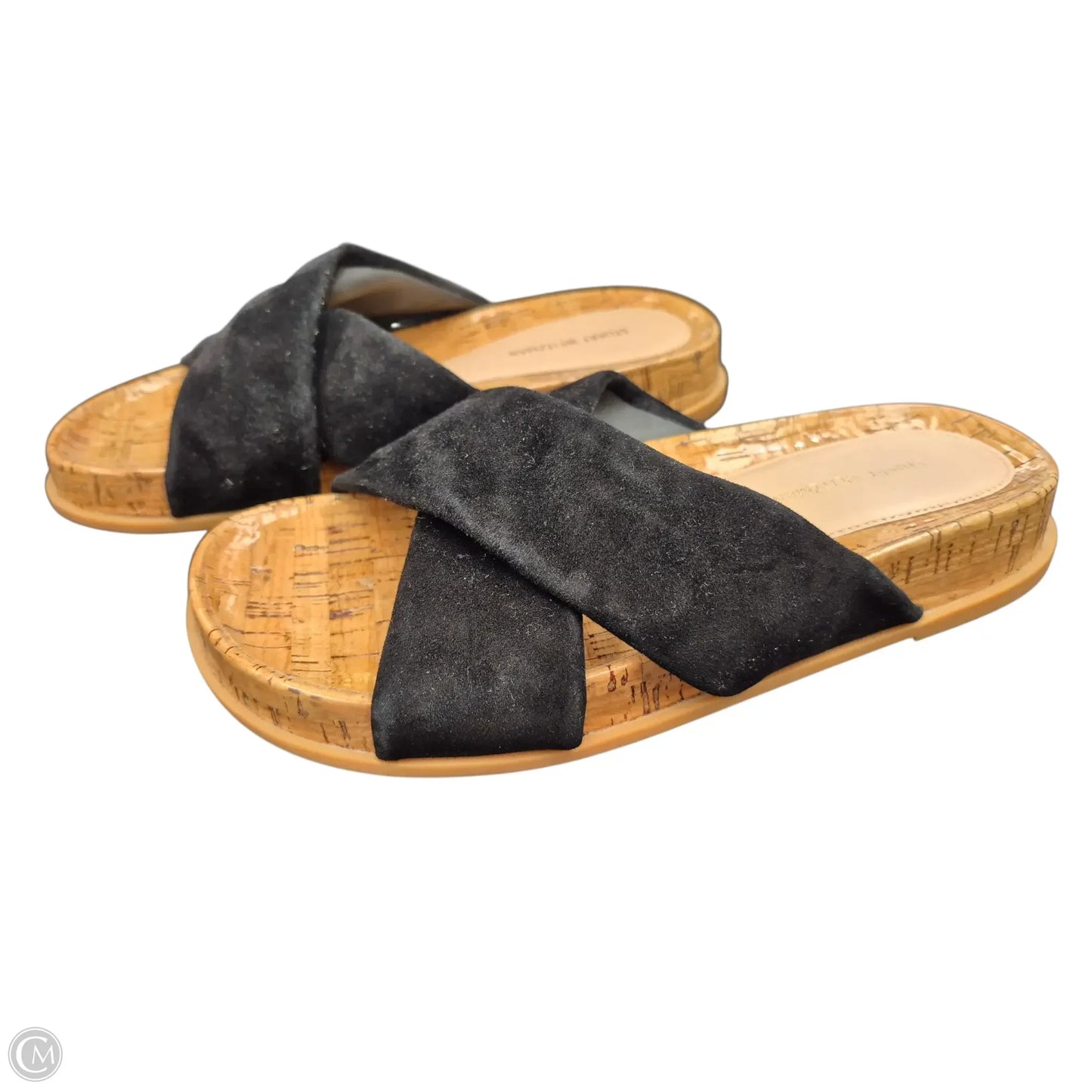 Sandals Designer By Stuart Weitzman In Black, Size: 7