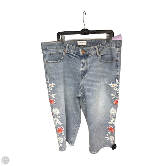 Capris By Lane Bryant In Blue Denim, Size: 18